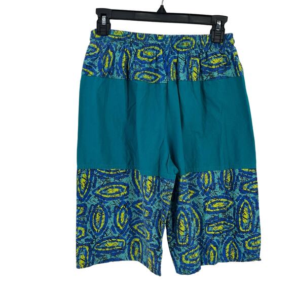 Vintage MTO Surf Green Yello Print Board Shorts Mens Size Medium 10" - Picture 5 of 6